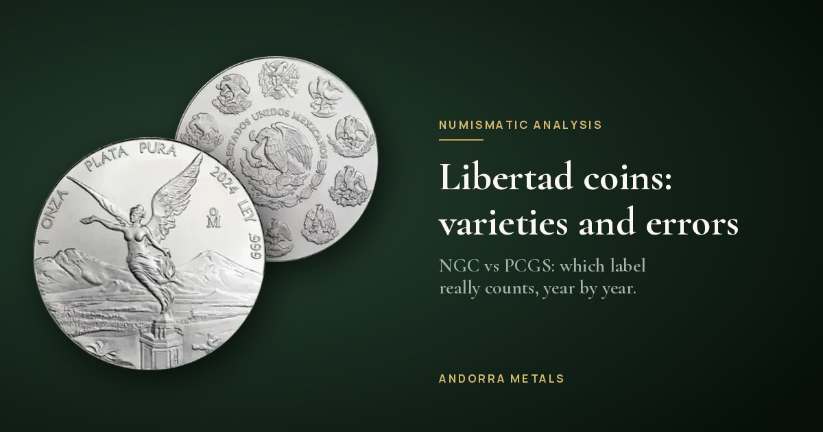 Libertad coins: varieties, errors and which label is really worth paying for