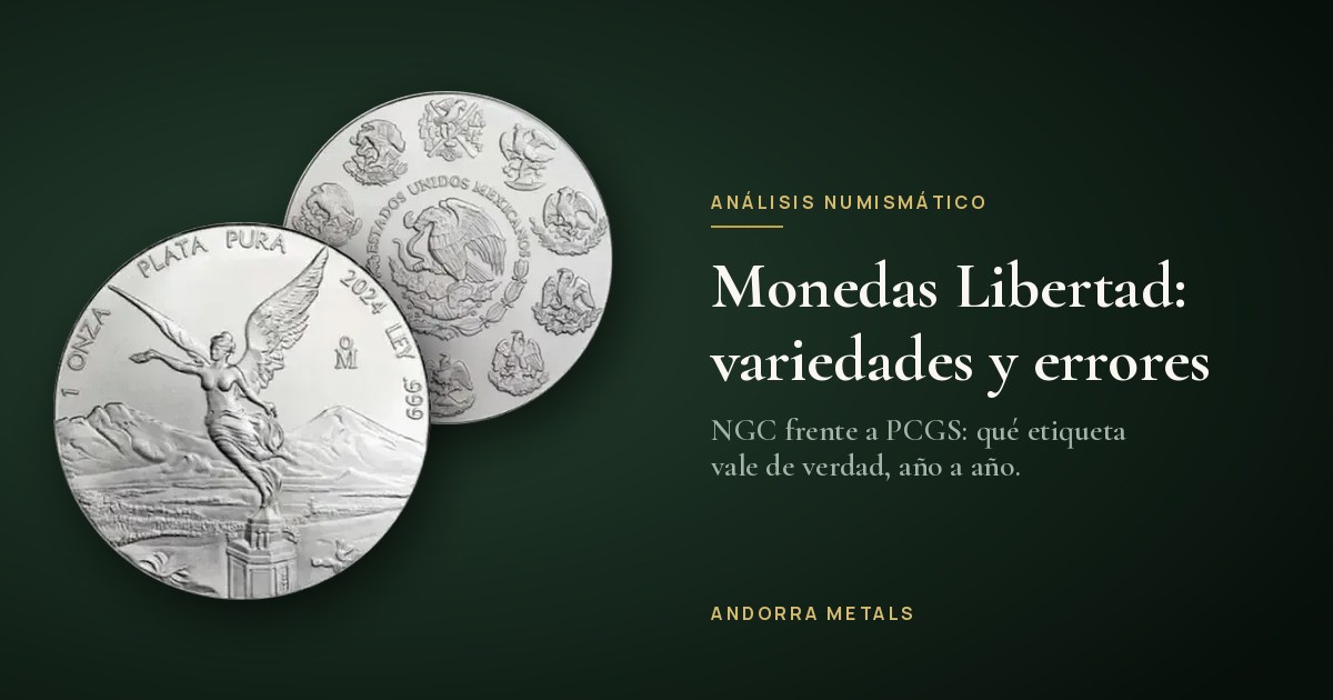 Monedas Libertad: variedades, errores y qué etiqueta vale de verdad