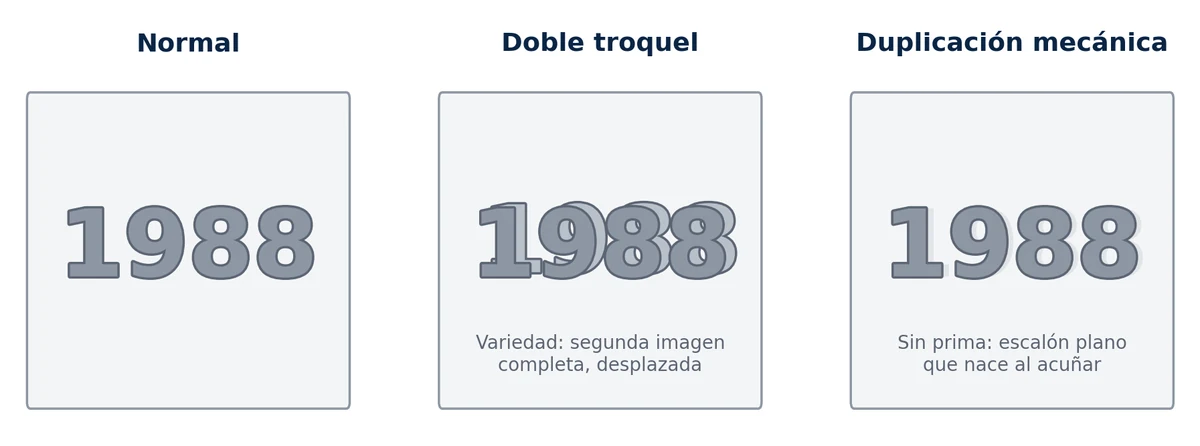 Diagram: 1988 date normal, with a doubled die and with machine doubling