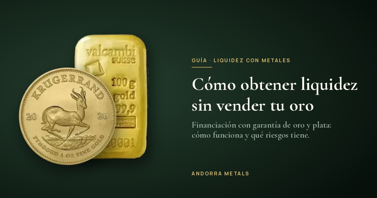 Cómo obtener liquidez sin vender tu oro