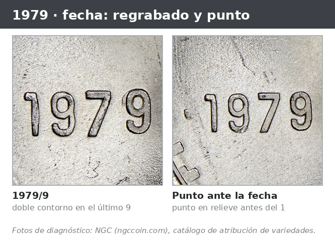 NGC photos of the 1979/9 date and the dot before the date